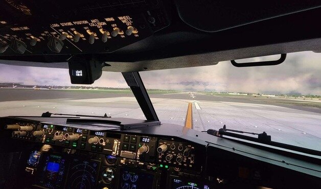 본문 이미지 - 충청대학교 A320 모의비행 훈련장치 공유 플랫폼.(충청대학교 제공)/뉴스1