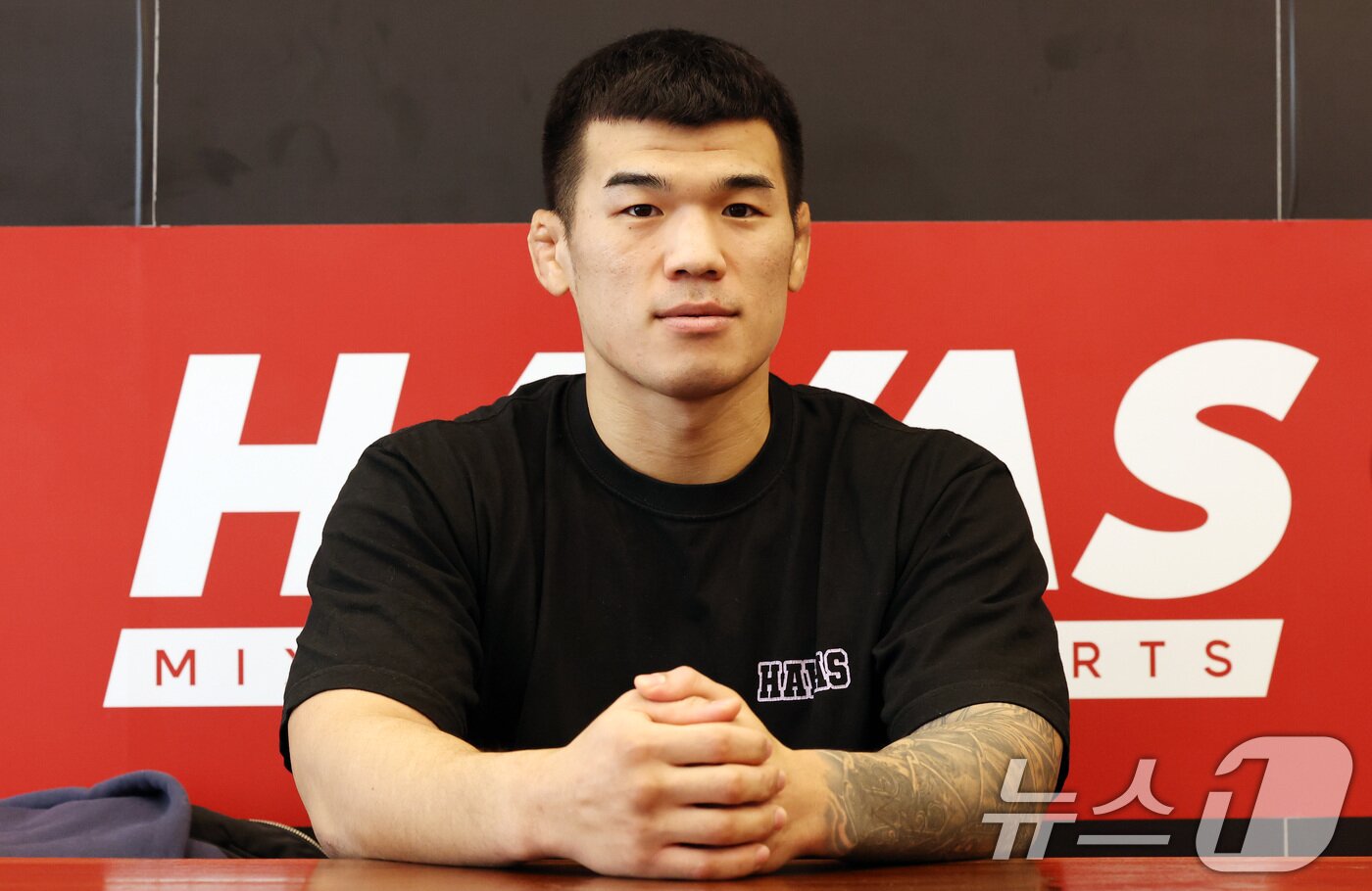 본문 이미지 - UFC 진출 22호 한국인 파이터 고석현 선수가 22일 오후 서울 강남구 하바스 mma에서 뉴스1과 인터뷰를 하고 있다. 2025.1.22/뉴스1 ⓒ News1 임세영 기자