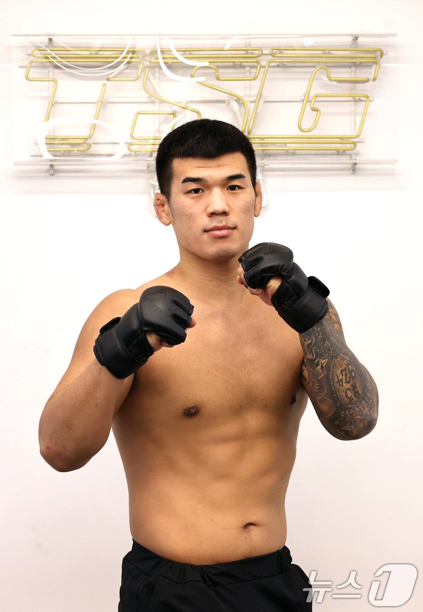 본문 이미지 - UFC 진출 22호 한국인 파이터 고석현 선수가 22일 오후 서울 강남구 하바스 mma에서 뉴스1과 인터뷰에 앞서 포즈를 취하고 있다. 2025.1.22 ⓒ 뉴스1 임세영 기자