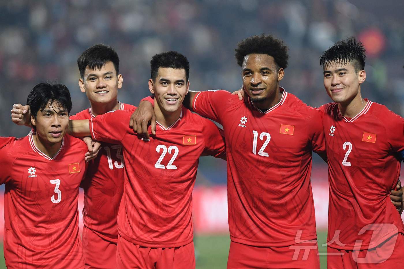 본문 이미지 - 득점 후 기뻐하는 베트남 선수들 ⓒ AFP=뉴스1