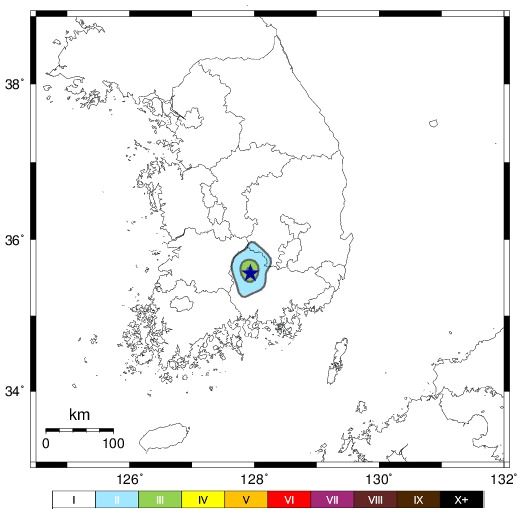 경남 거창 규모 2.9 지진…유감신고 9건 접수 (종합)