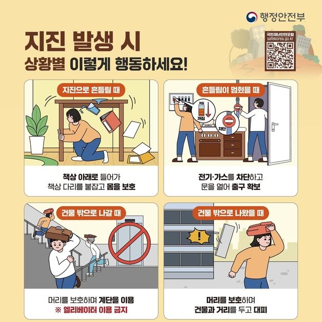 지진 발생 거창군에 현장상황관리관 파견…인명피해 아직 없어