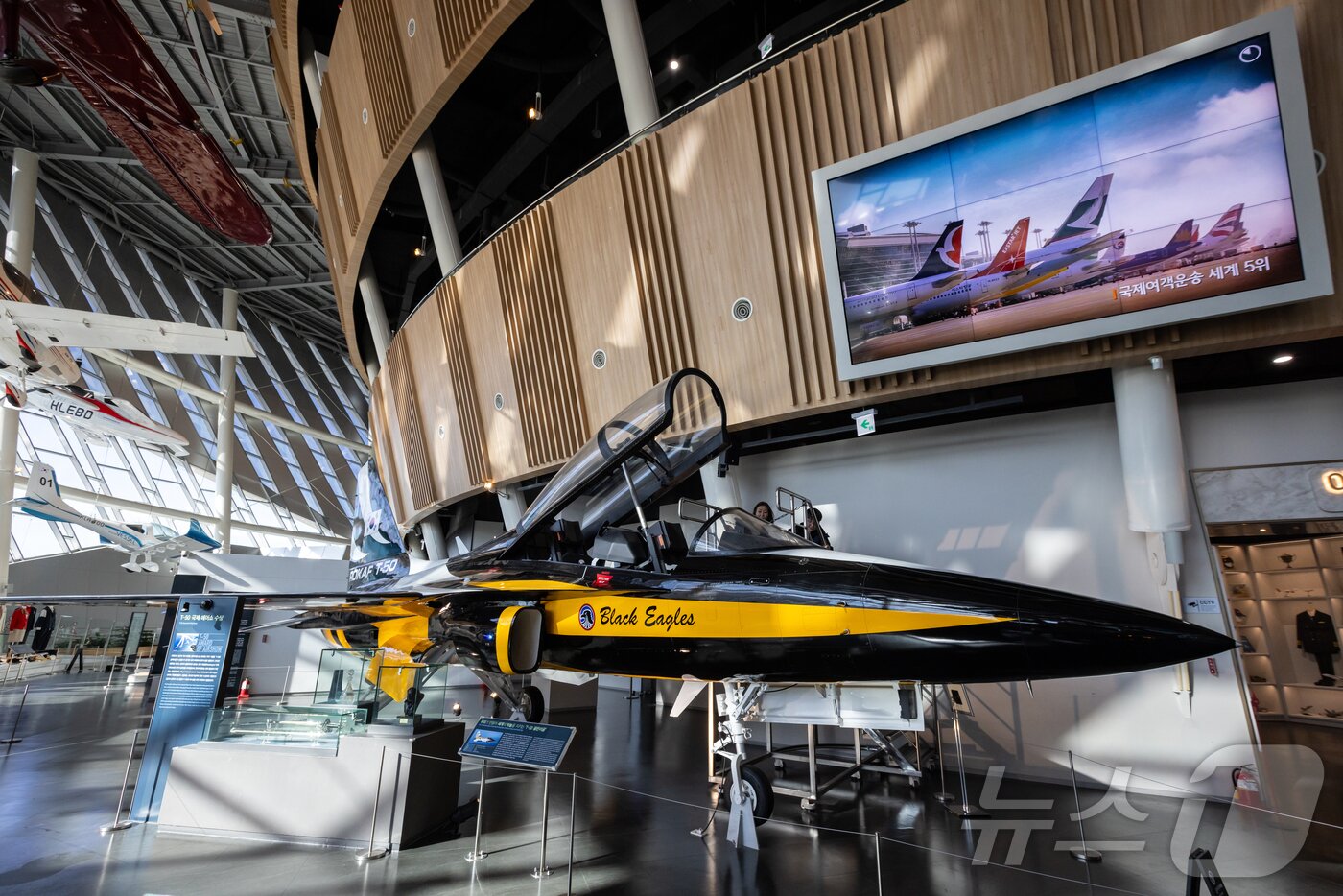 본문 이미지 - 박물관에 전시된 블랙이글스(서울관광재단 제공)