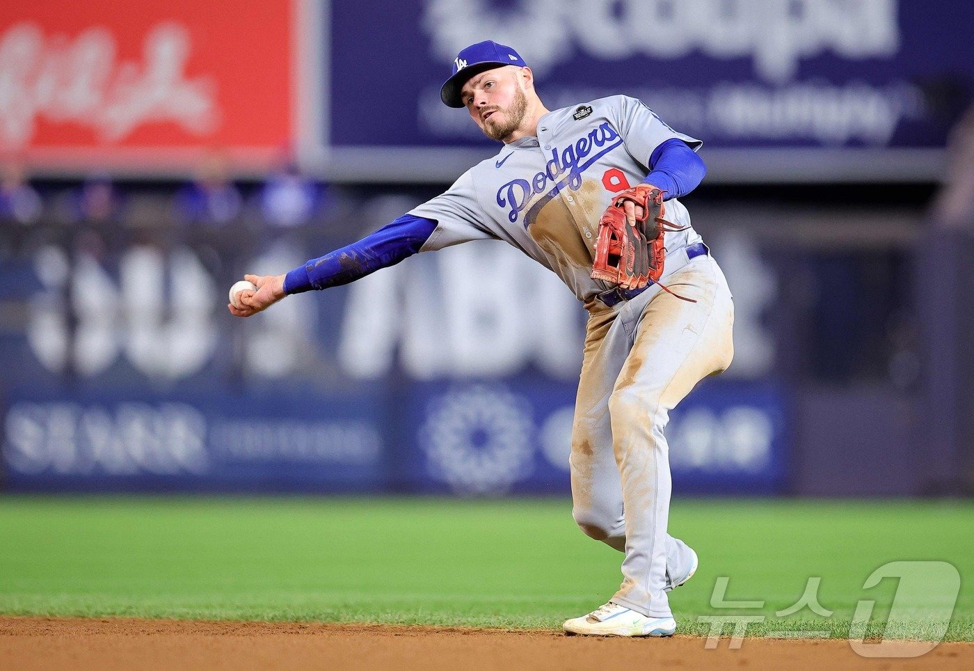 본문 이미지 - LA 다저스 주전 2루수 개빈 럭스. ⓒ AFP=뉴스1