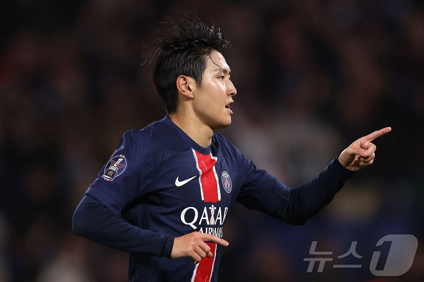 파리 생제르맹&#40;PSG&#41;의 이강인. ⓒ AFP=뉴스1