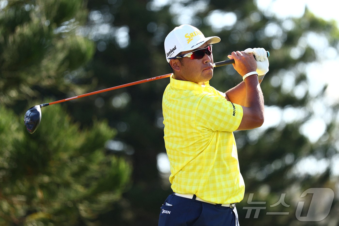 본문 이미지 - PGA투어 개막전에서 우승을 차지한 마쓰야마 히데키(일본). ⓒ AFP=뉴스1