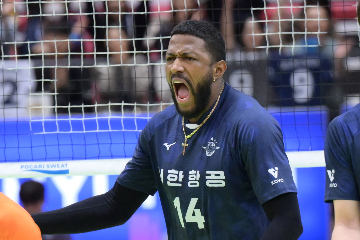 본문 이미지 - 후반기 복귀를 앞두고 있는 대한항공 요스바니 에르난데스. &#40;KOVO 제공&#41;