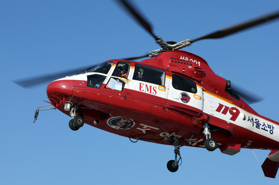 울릉도서 산나물 채취하던 80대 남성 추락 중상…헬기 이송