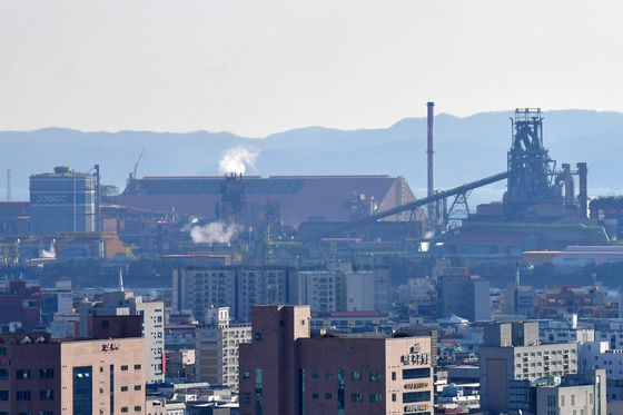 포항제철소, 비산먼지 원천차단 원료탄밀폐형저장시설 1단계 막바지