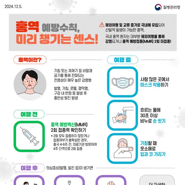 양평군 "해외여행 전 홍역 예방접종 꼭 받으세요"