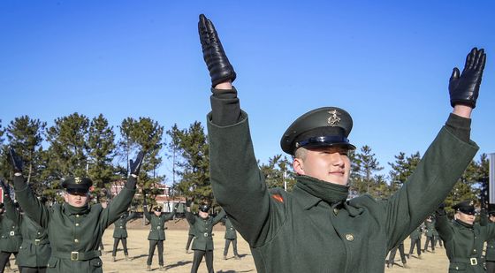 해병대 박수 시작