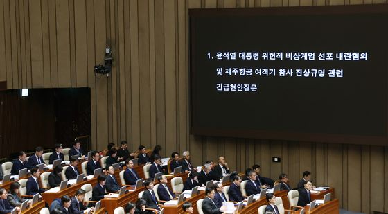 尹 계엄 선포 내란혐의 관련 긴급현안질문