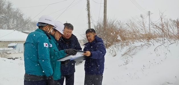 "폭설 대응"…새만금청, 새만금 내 사업장 현장점검 실시