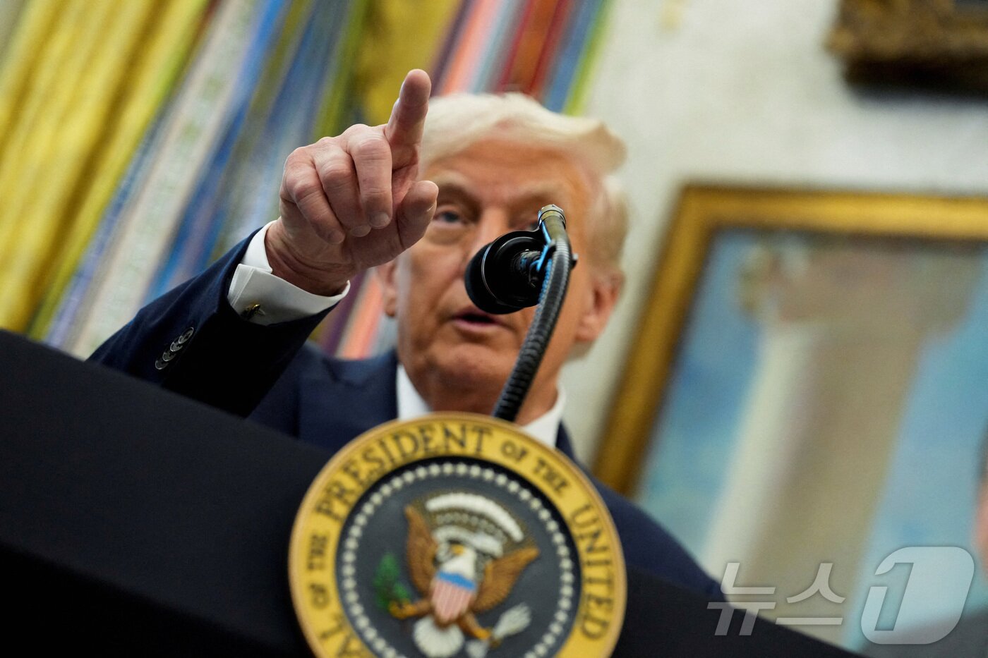본문 이미지 - 도널드 트럼프 대통령 2025.9.30 ⓒ 로이터=뉴스1 ⓒ News1 김경민 기자