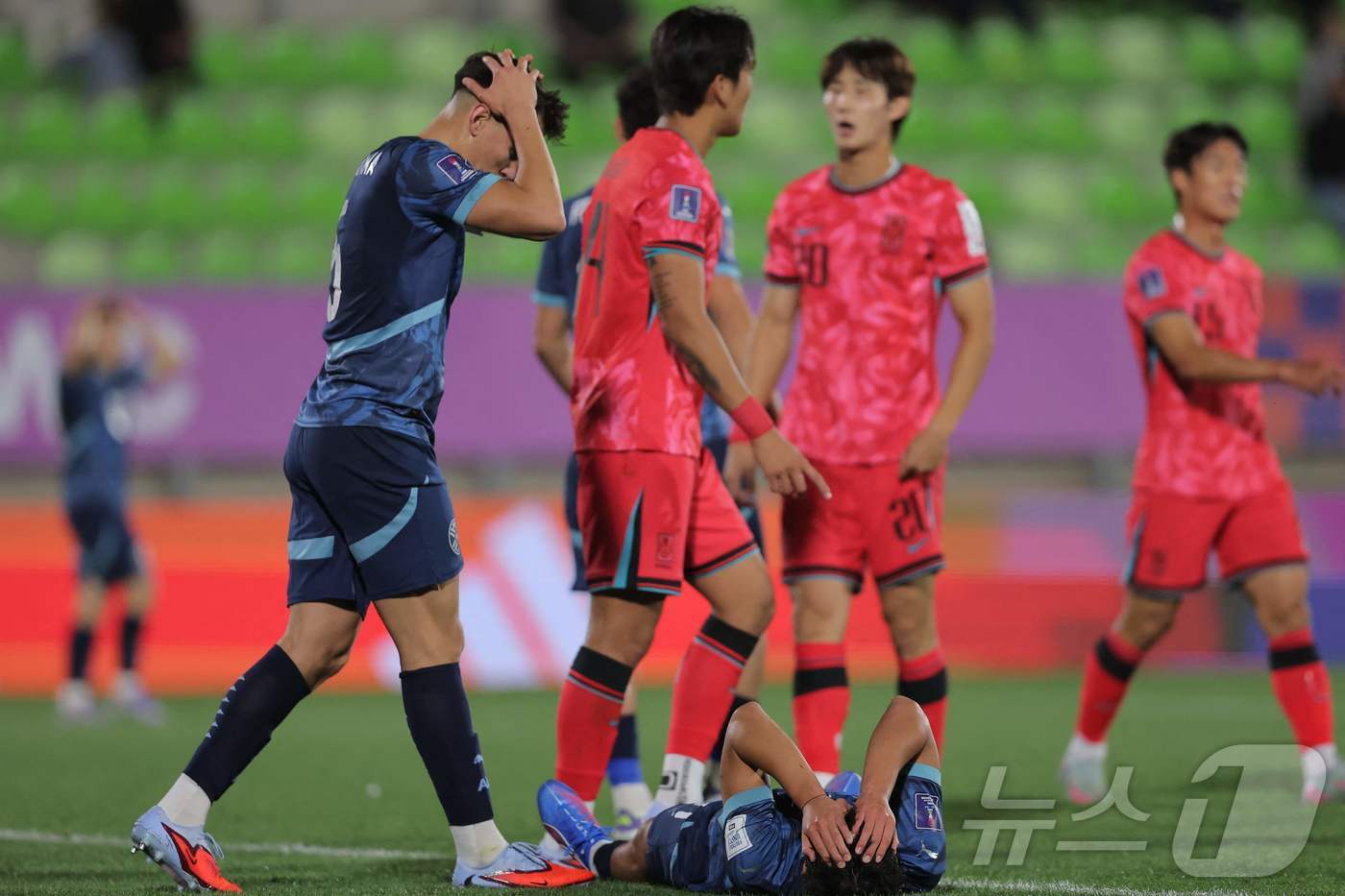 본문 이미지 - 한국 U20 대표팀이 파라과이와 비겼다. ⓒ AFP=뉴스1