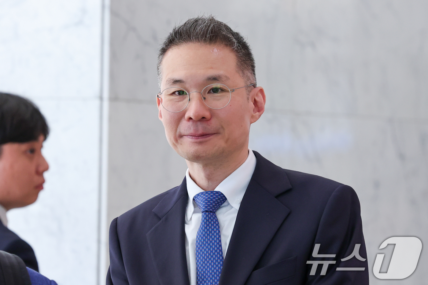 (서울=뉴스1) 안은나 기자 = 김경훈 오픈 AI 코리아 총괄 대표(전 구글코리아 사장)가 1일 오후 서울 종로구 SK서린빌딩에서 최태원 SK그룹 회장과 샘 올트먼(Sam Altm …