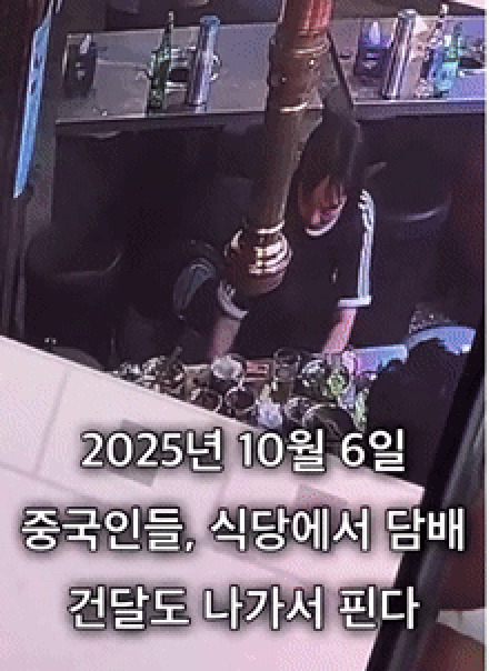 식당에서 흡연, 침 뱉고 화장실까지 부순 中 관광객들