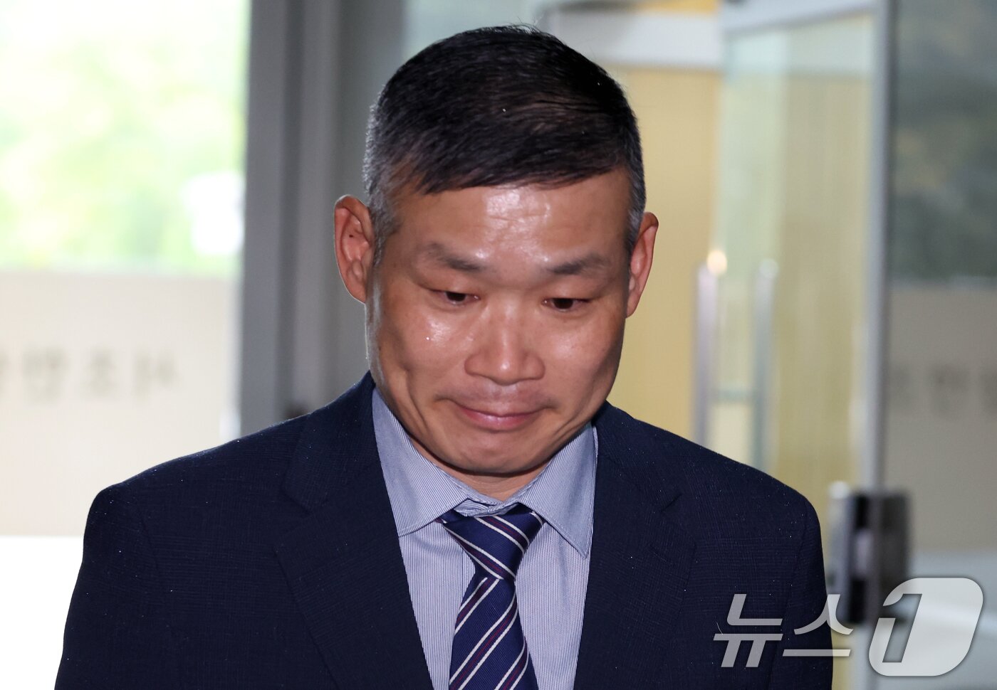 본문 이미지 - 김동혁 전 국방부검찰단장&#40;육군 준장·직무배제&#41;. 2025.10.10/뉴스1 ⓒ News1 김명섭 기자