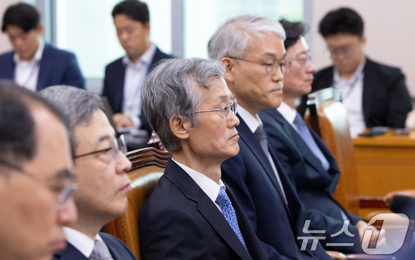 (서울=뉴스1) 이승배 기자 = 조희대 대법원장이 13일 서울 여의도 국회에서 열린 법제사법위원회의 대법원 등에 대한 국정감사에 출석해 있다. 2025.10.13/뉴스1