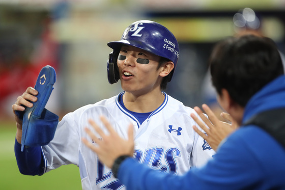 삼성 김성윤, 왼쪽 옆구리 부상 1군 말소…"근육 3.5㎝ 찢어져"