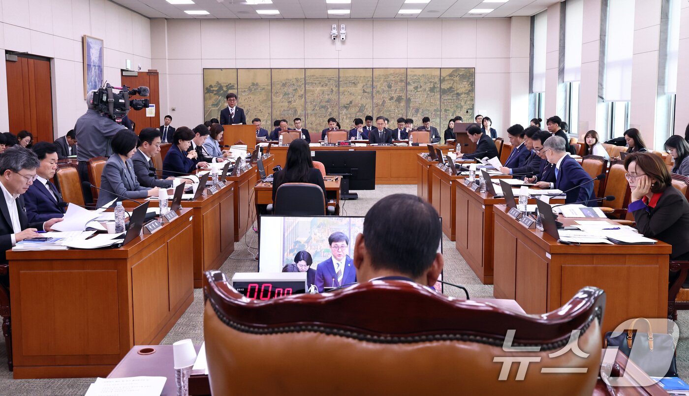 본문 이미지 -  서울 여의도 국회에서 열린 국회 문화체육관광위원회 국정감사. 2025.10.14/뉴스1 ⓒ News1 구윤성 기자
