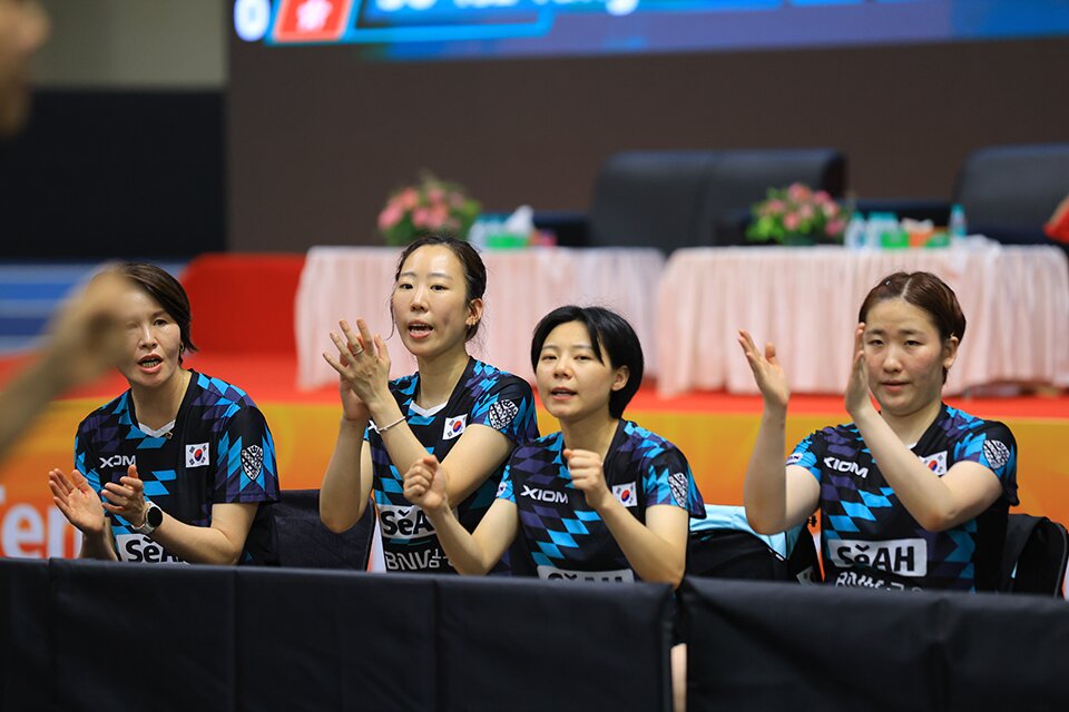 본문 이미지 - 한국 여자탁구 대표팀&#40;대한탁구협회 제공&#41; 