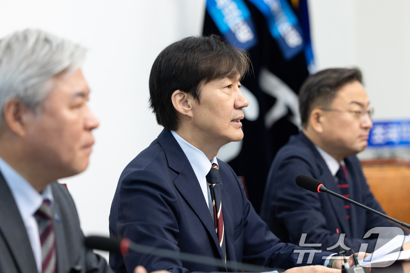 (서울=뉴스1) 이승배 기자 = 조국 조국혁신당 비상대책위원장이 15일 서울 여의도 국회에서 열린 '끝까지 간다' 특별위원회 회의에서 모두발언하고 있다. 2025.10.15/뉴스1 …