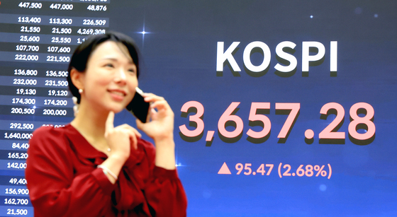 [뉴스1 PICK]코스피, 종가 기준 사상 최고치 경신…3657.28 마감