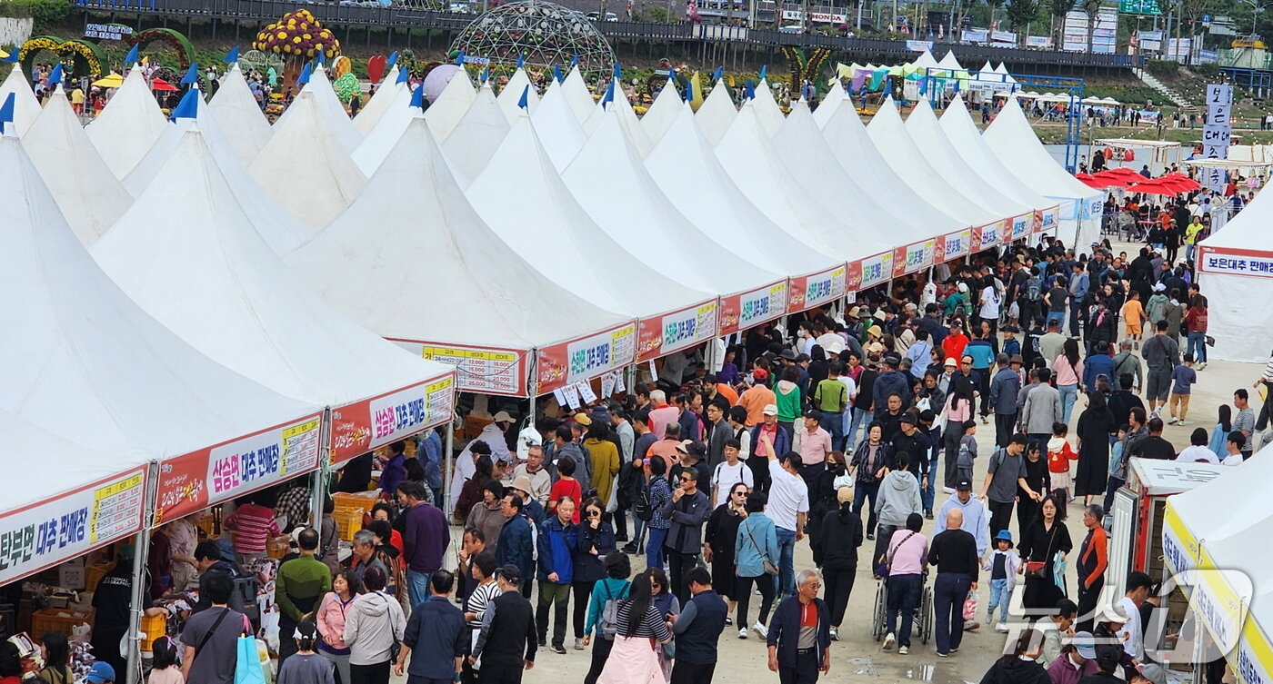 본문 이미지 - 지난해 보은대추축제장 모습(보은군 제공. 재판매 및 DB금지) /뉴스1