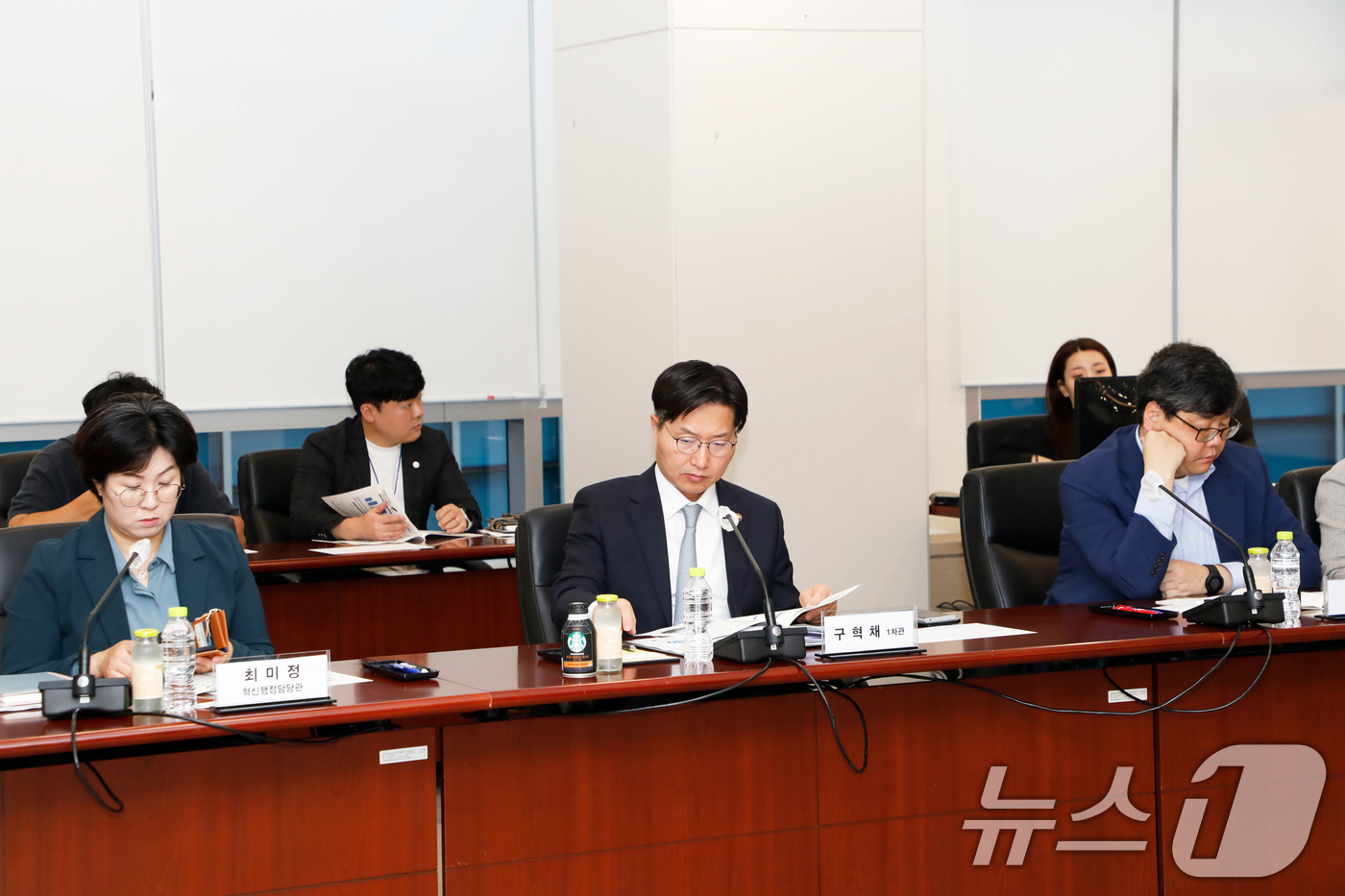 (서울=뉴스1) = 구혁채 과학기술정보통신부 제1차관이 16일 정부세종청사 과기정통부 회의실에서 관할 외청인 우주항공청 및 22개 산하기관을 대상으로 기관별 정보자원 관리체계와 사 …