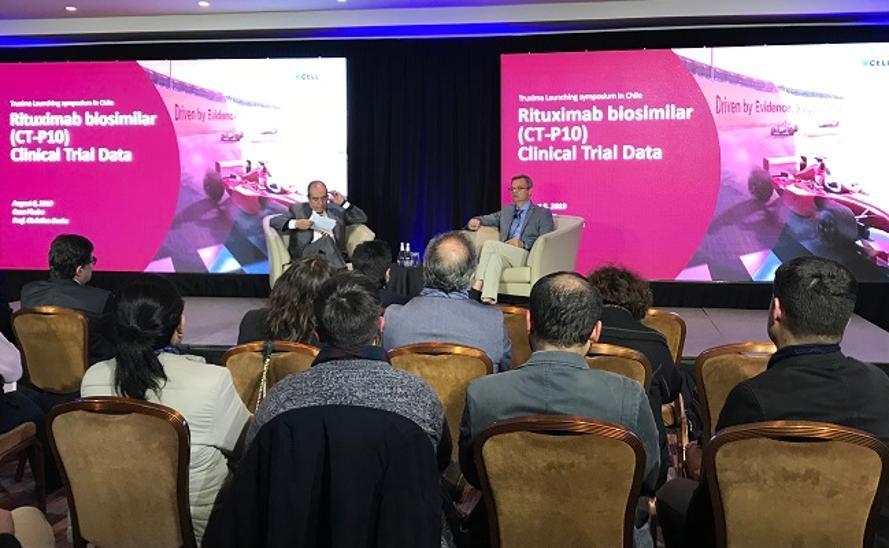 본문 이미지 -  셀트리온헬스케어 칠레 트룩시마 런칭 심포지엄 전경. &#40;셀트리온헬스케어 제공&#41;