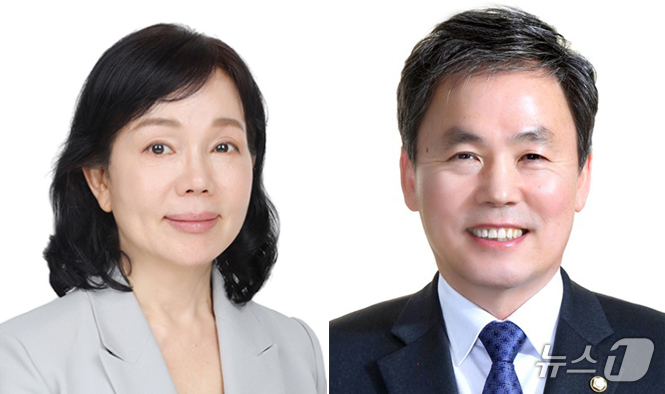 (서울=뉴스1) 허경 기자 = 이재명 대통령이 2일 개인정보보호위원장에 송경희 성균관대 AI센터장(오른쪽)을  고준위방사성폐기물 관리위원장에 김현권 전 의원을 각각 임명했다. (대 …