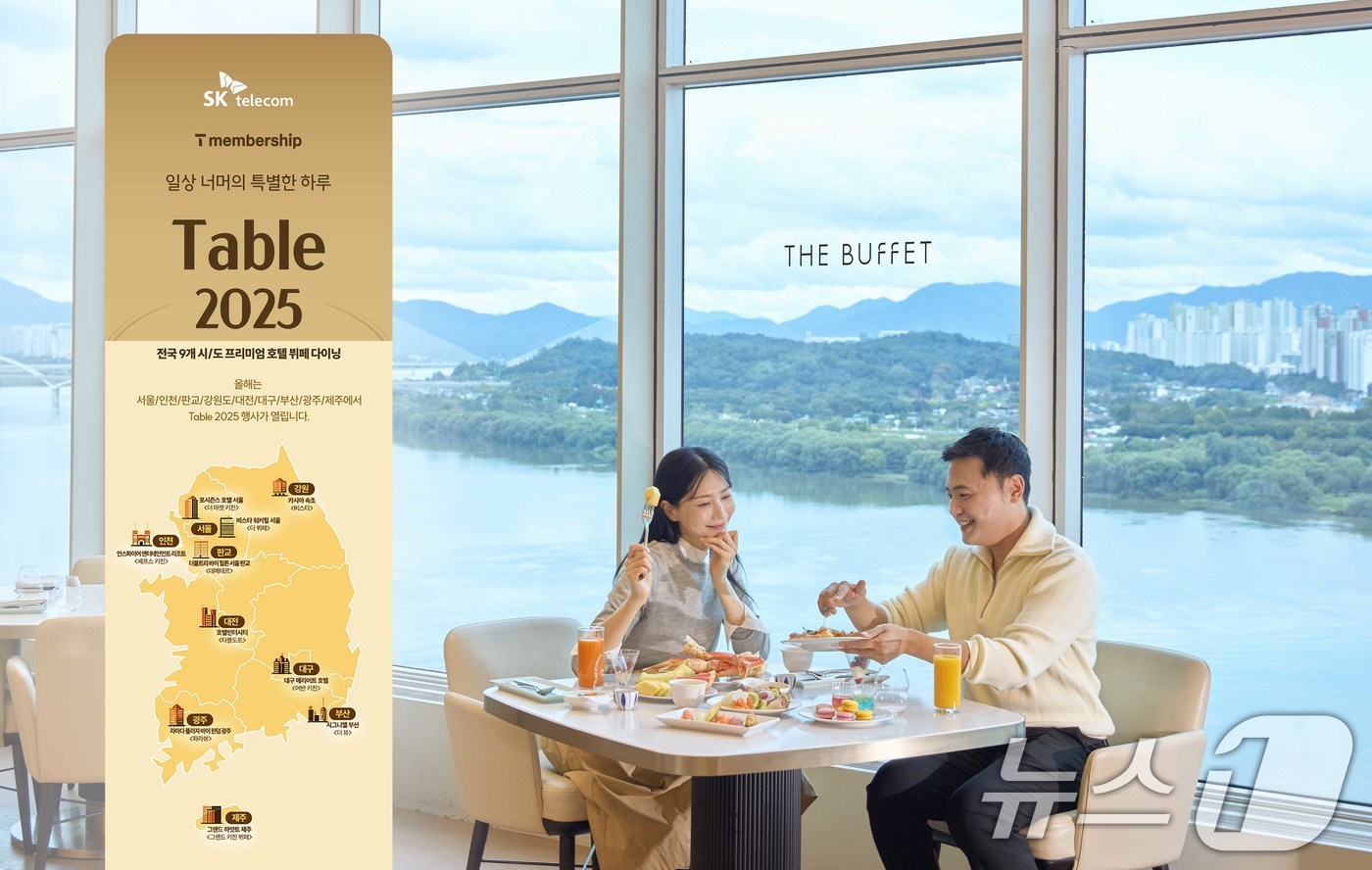 (서울=뉴스1) = SK텔레콤은 연말을 앞두고 T멤버십 미식 행사 'Table 2025'를 개최한다고 20일 밝혔다.모델들이 'Table 2025'를 소개하고 있다. (SK텔레콤 …