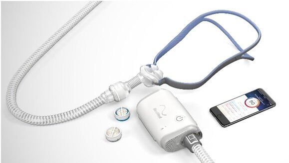 본문 이미지 -  레즈메드 에어미니(AirMini) 양압기 제품. (레즈메드 코리아 제공)