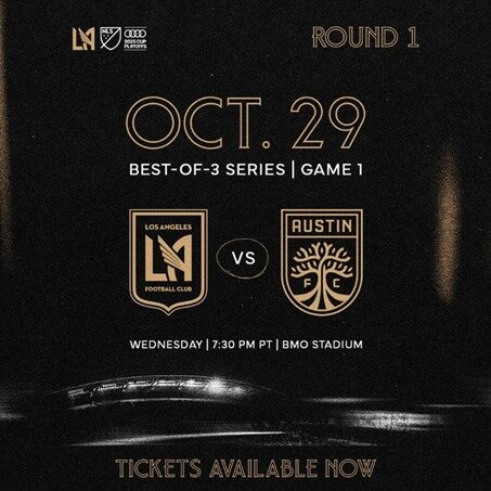 본문 이미지 - LA FC가 30일(한국시간) 오스틴 FC와 2025 MLS컵 플레이오프 1라운드 첫 경기를 치른다. (LA FC SNS 캡처)