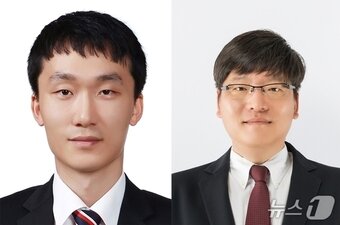본문 이미지 - 박준혁 가톨릭대학교 의과대학 의생명과학교실 교수&#40;왼쪽&#41;와 김성지 포항공과대학교 화학과 교수.&#40;가톨릭중앙의료원 제공&#41;