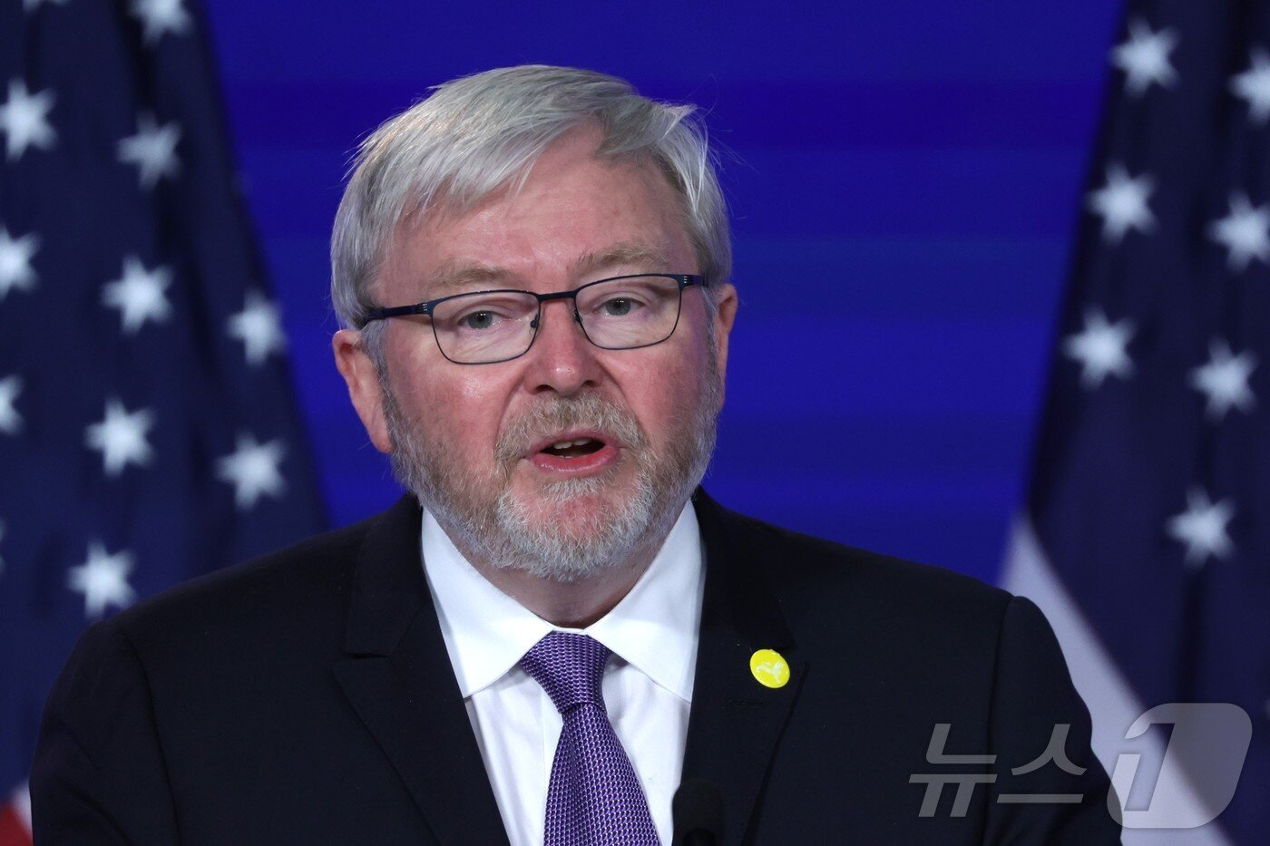 본문 이미지 - 케빈 러드 주미 호주대사. 2022.5.26 ⓒ AFP=뉴스1