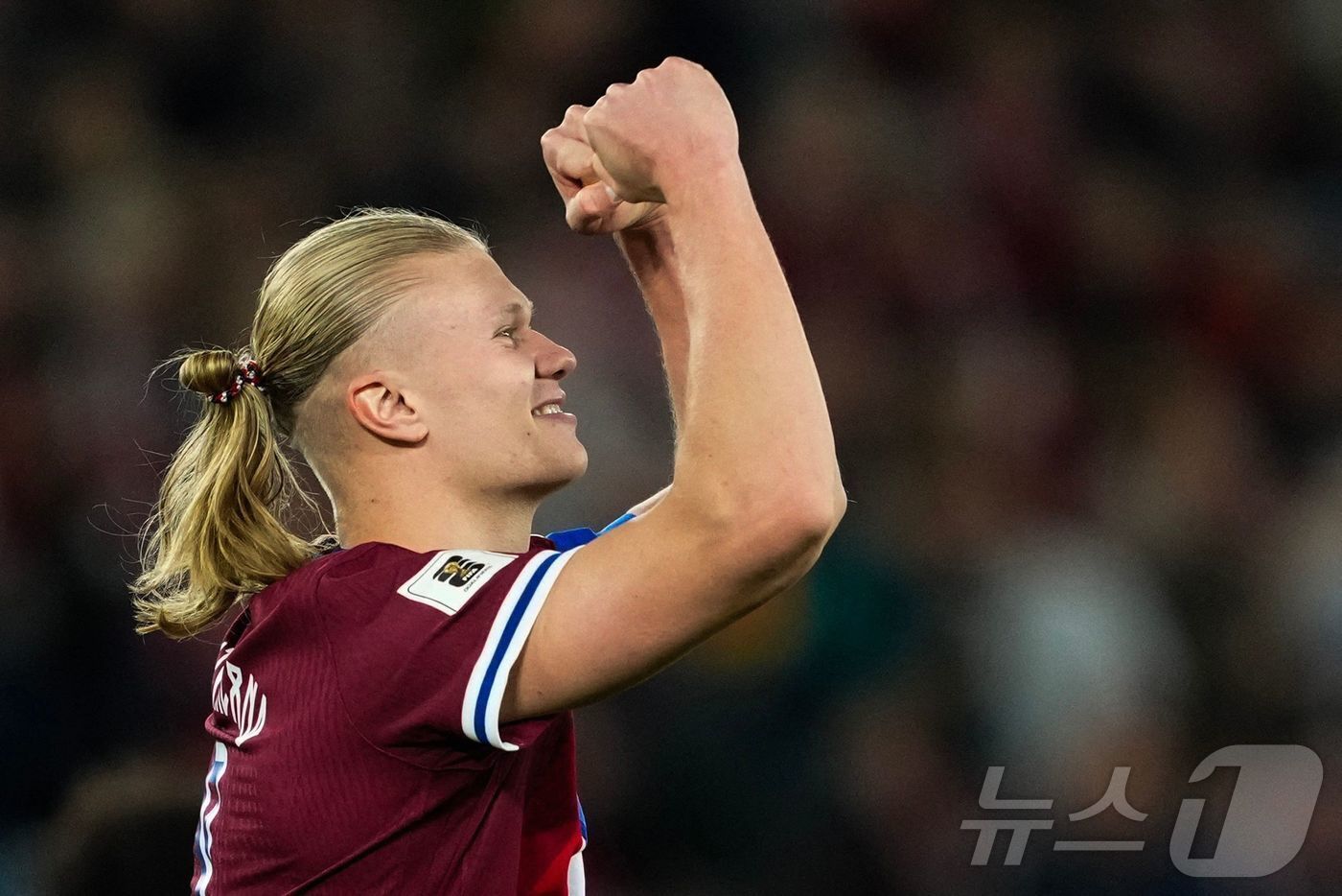 본문 이미지 - 노르웨이 대표팀의 엘링 홀란드. ⓒ AFP=뉴스1