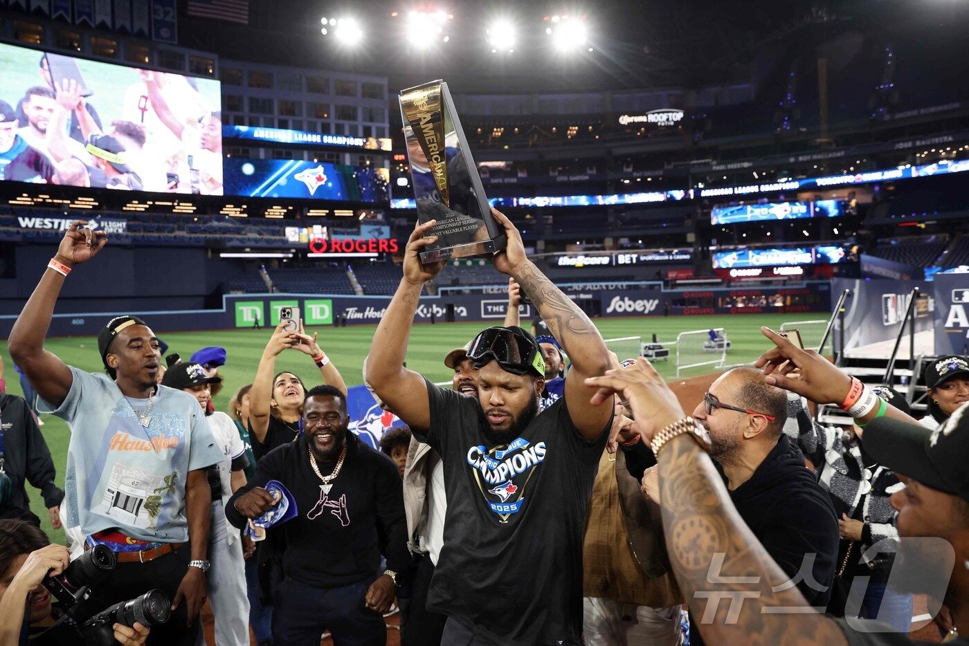 본문 이미지 - 아메리칸리그 정상에 오른 토론토 블루제이스. ⓒ AFP=뉴스1
