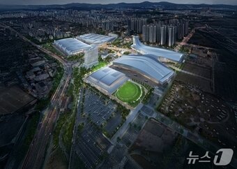 본문 이미지 - 킨텍스 제3전시장 완공 후 조감도. (킨텍스 제공, 재판매 및 DB금지)