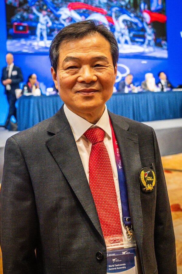 본문 이미지 - 세 명을 뽑은 WT 부총재 선거에서는 양진방 대한태권도협회장이 최다 득표로 선출됐다. &#40;WT 제공&#41;