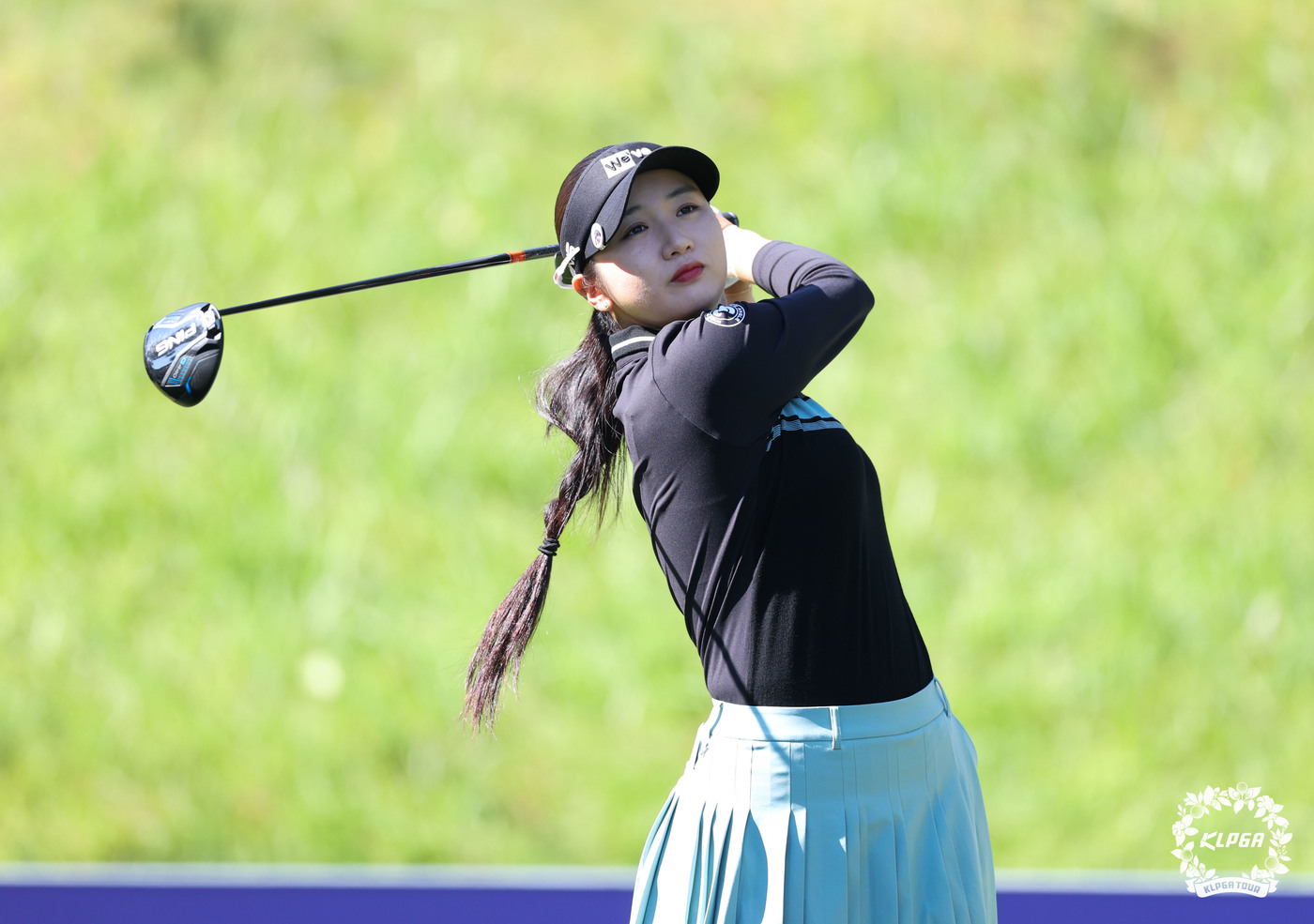 (서울=뉴스1) = 박혜준이 24일 전남 나주 해피니스CC에서 열린 광남일보 해피니스오픈 1라운드 1번 홀에서 티샷을 하고 있다. (KLPGA 제공. 재판매 및 DB 금지) 202 …