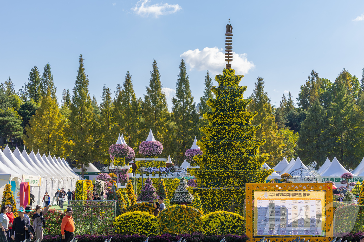 (익산=뉴스1) 장수인 기자 = 24일 개막한 \'제22회 익산 천만송이 국화축제\'가 10일간의 축제 여정을 시작했다.(익산시 제공. 재판매 및 DB 금지) 2025.10.24/ …