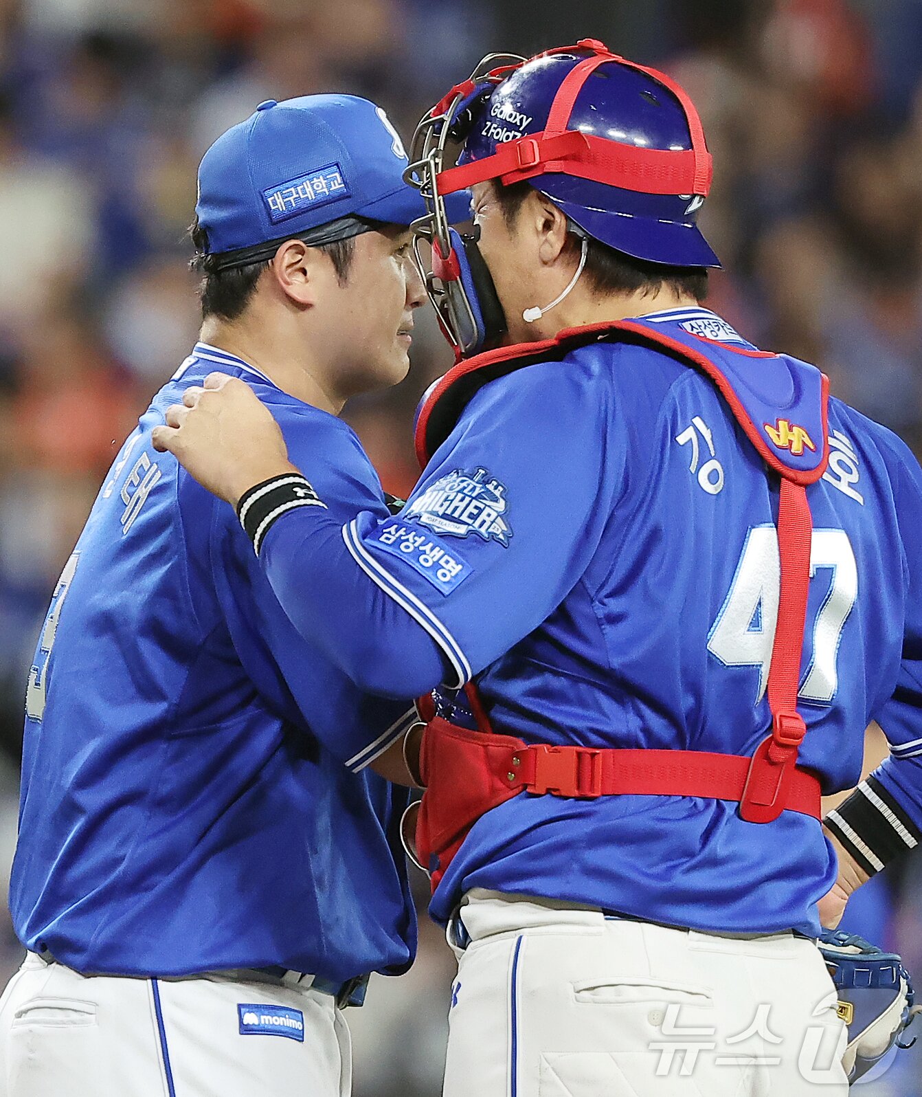 본문 이미지 - 최고령 포수를 노리는 강민호(삼성). / 뉴스1 DB ⓒ News1 김진환 기자