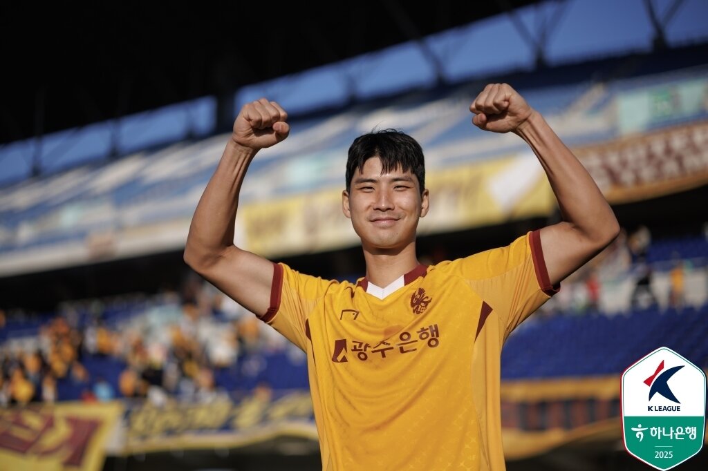 본문 이미지 - 광주FC 박인혁. (한국프로축구연맹 제공)