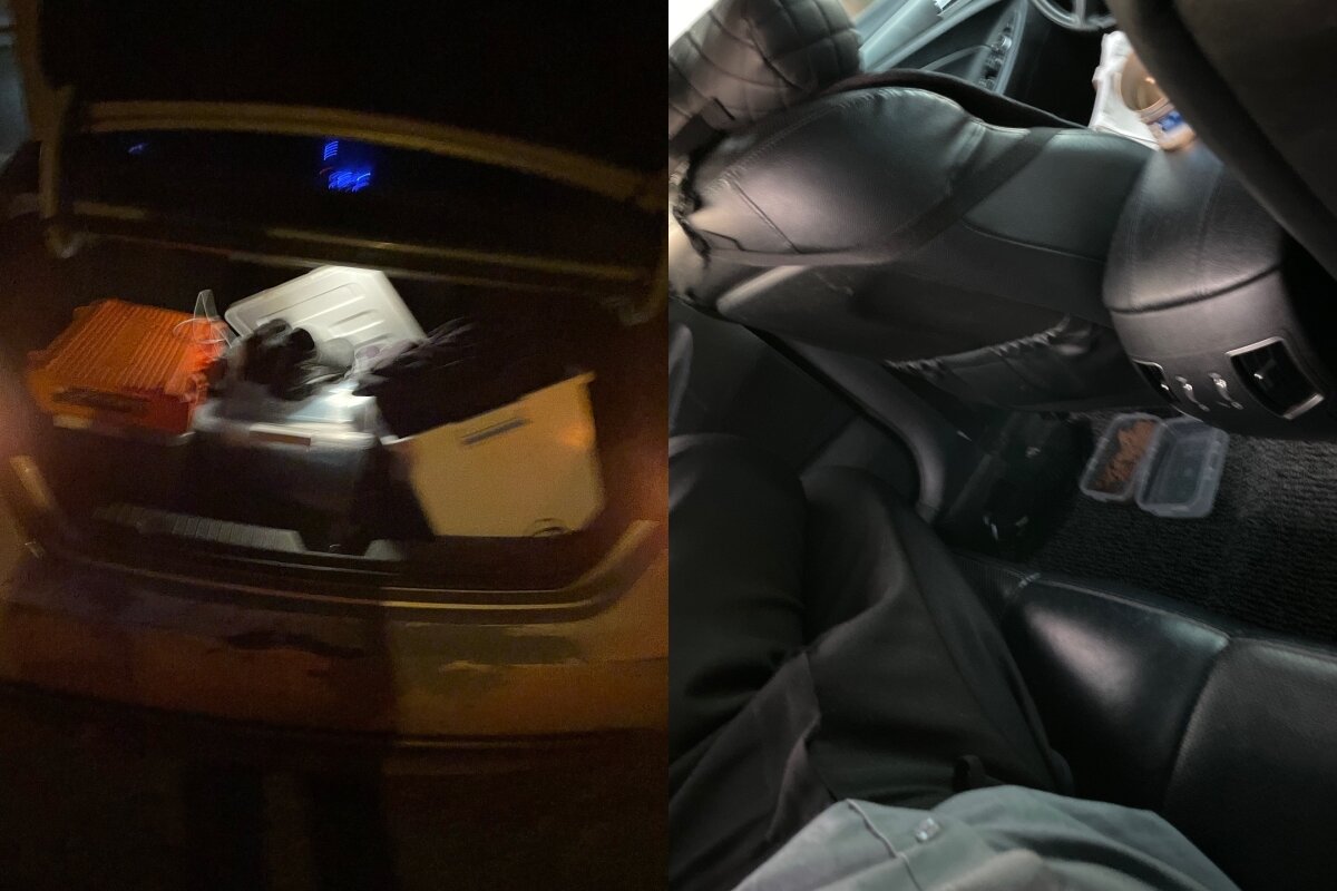 본문 이미지 - A 씨가 차에서 고양이와 함께 살던 시절. (네이버 카페 갈무리)