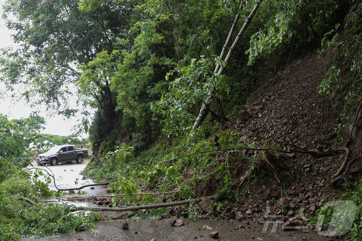 본문 이미지 - 초강력 허리케인 &#39;멜리사&#39;가 28일&#40;현지시간&#41; 자메이카에 상륙했다. 2025.10.28./뉴스1 ⓒ 로이터=뉴스1 ⓒ News1 이창규 기자