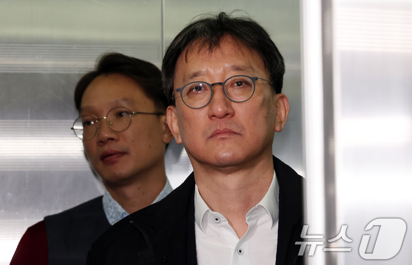 (서울=뉴스1) 김명섭 기자 = 송창진 전 공수처 수사2부장검사가 29일 오전 서울 서초구 해병대원 순직 사건 관련 의혹을 수사하는 순직해병특검팀(특별검사 이명현) 으로 국회 위증 …