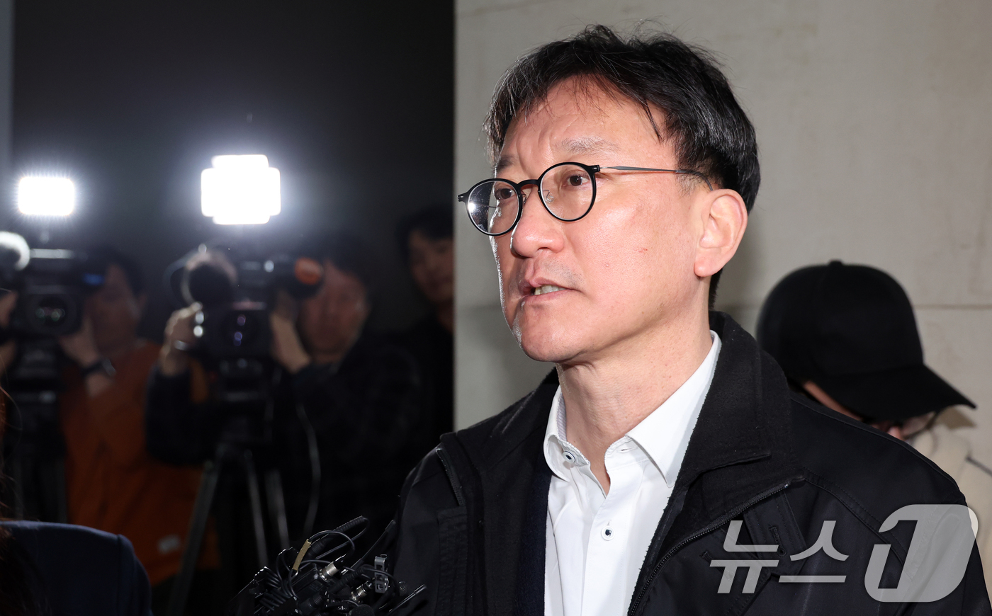 (서울=뉴스1) 김명섭 기자 = 송창진 전 공수처 수사2부장검사가 29일 오전 서울 서초구 해병대원 순직 사건 관련 의혹을 수사하는 순직해병특검팀(특별검사 이명현) 으로 국회 위증 …