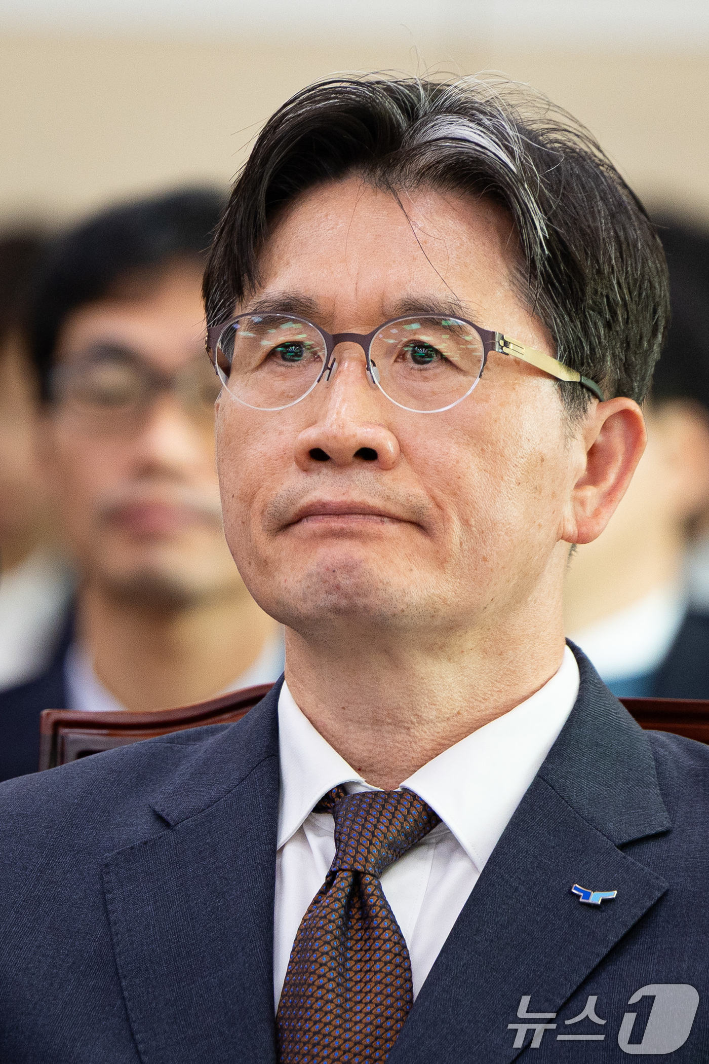 (서울=뉴스1) 유승관 기자 = 오동운 고위공직자범죄수사처장이 30일 서울 여의도 국회에서 열린 법제사법위원회의 법무부 등에 대한 국정감사에서 의원 질의를 경청하고 있다. 2025 …